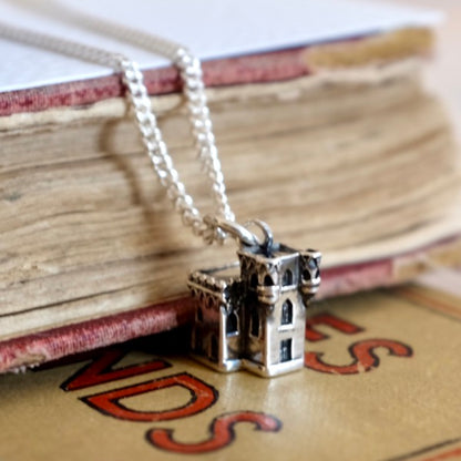 Silver Castle Pendant by Joy Everley