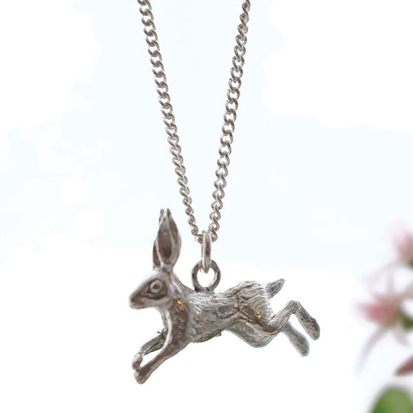 Leaping Hare Necklace - Joy Everley Fine Jewellers, London